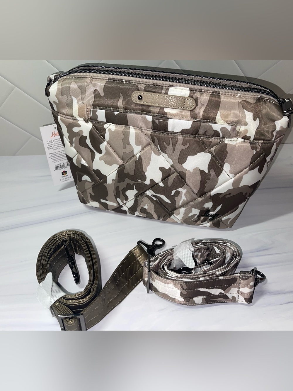Lug Flare 2 NEW - Camo Taupe - Crossbody - 2 adjustable straps